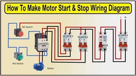 Start Stop Motor Control Wiring Diagram